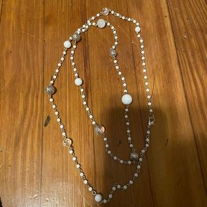 White Beaded Necklace